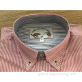 Spandex And Cotton Shirt Men's yarn dyed 100% cotton long sleeve shirt Supplier